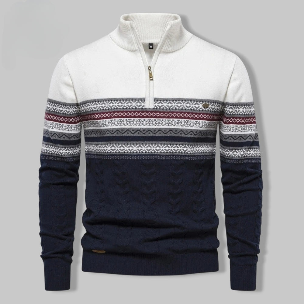 Pullover mit Reißverschlusskragen