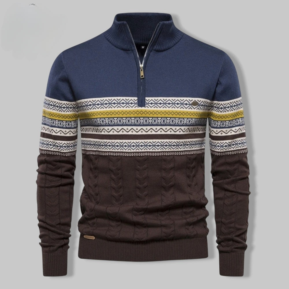 Pullover mit Reißverschlusskragen