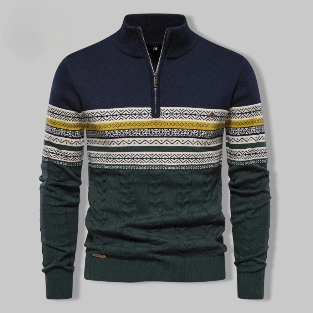 Pullover mit Reißverschlusskragen