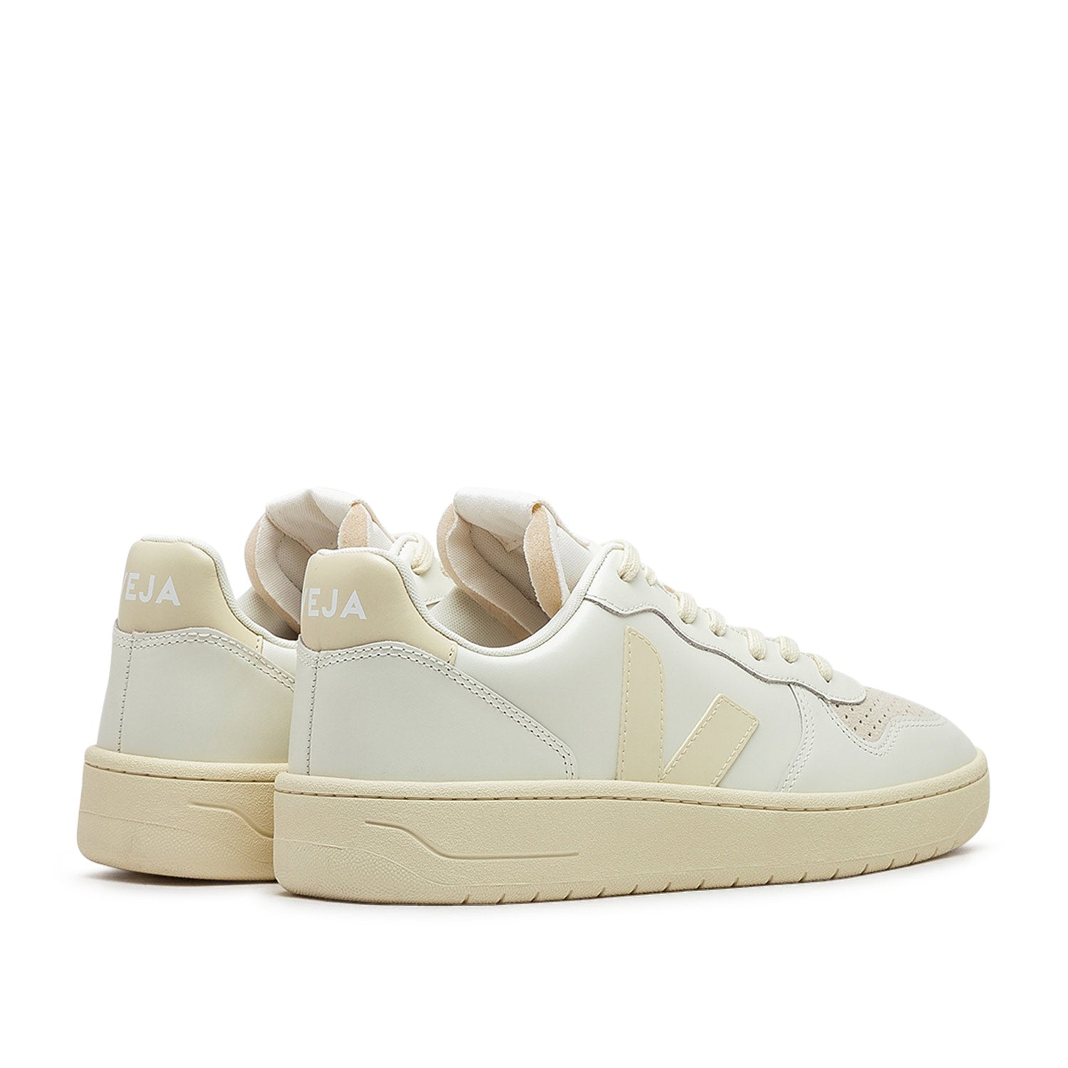 V-10 Prime Ledersneakers (Beige)