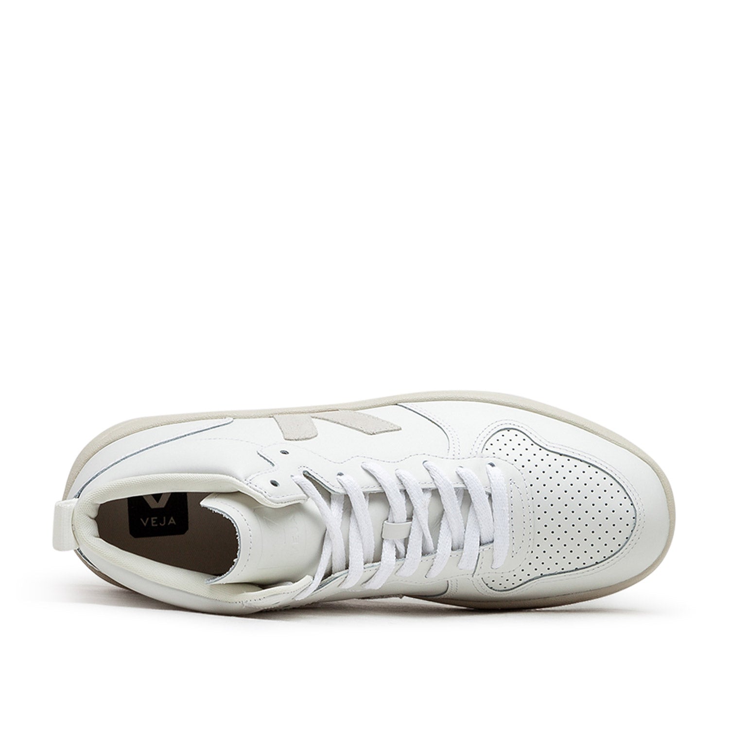 V-15 Leder-Sneakers (Weiß / Natur)