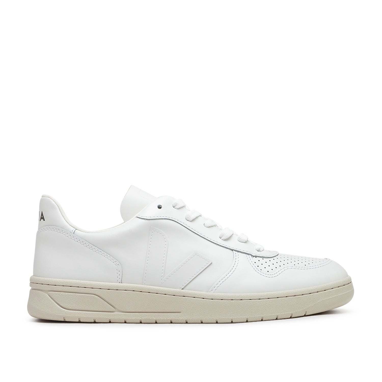 V-10 Leder-Sneaker (Weiß)