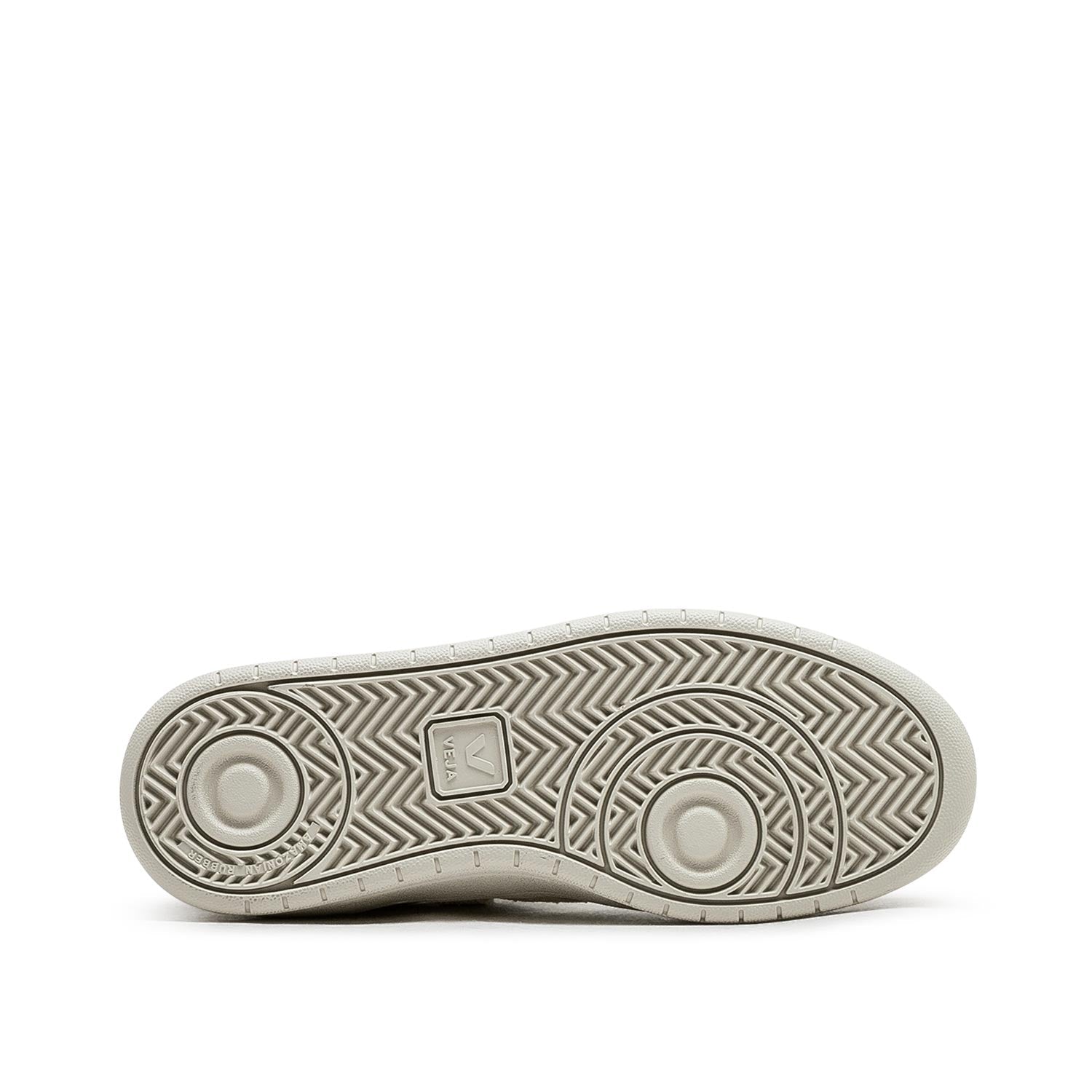 Damen-Sneakers V-12 aus Leder (Weiß / Beige)