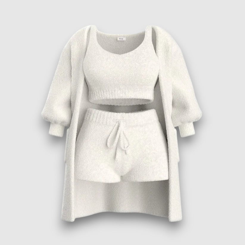 3-teiliges Luxus-Pyjama-Set