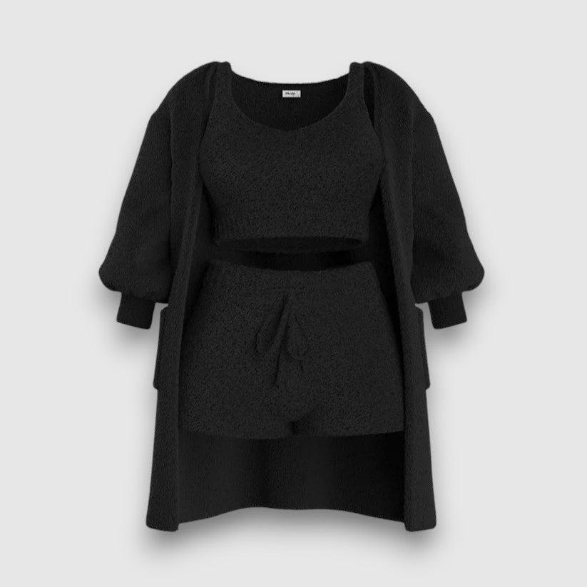 3-teiliges Luxus-Pyjama-Set