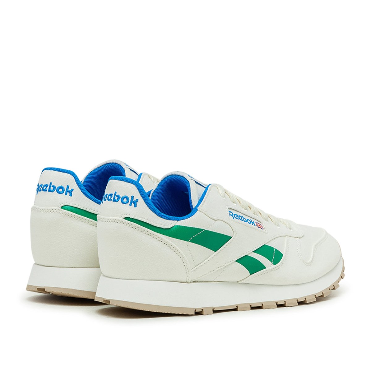 Classic Leather Glow Turnschuhe (Weiß / Grün / Blau)