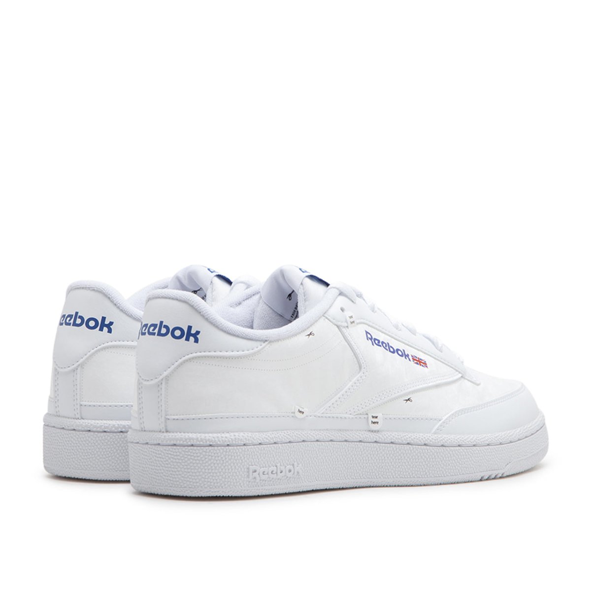 Klassische Retro-Sneaker x U (Weiß / Blau)