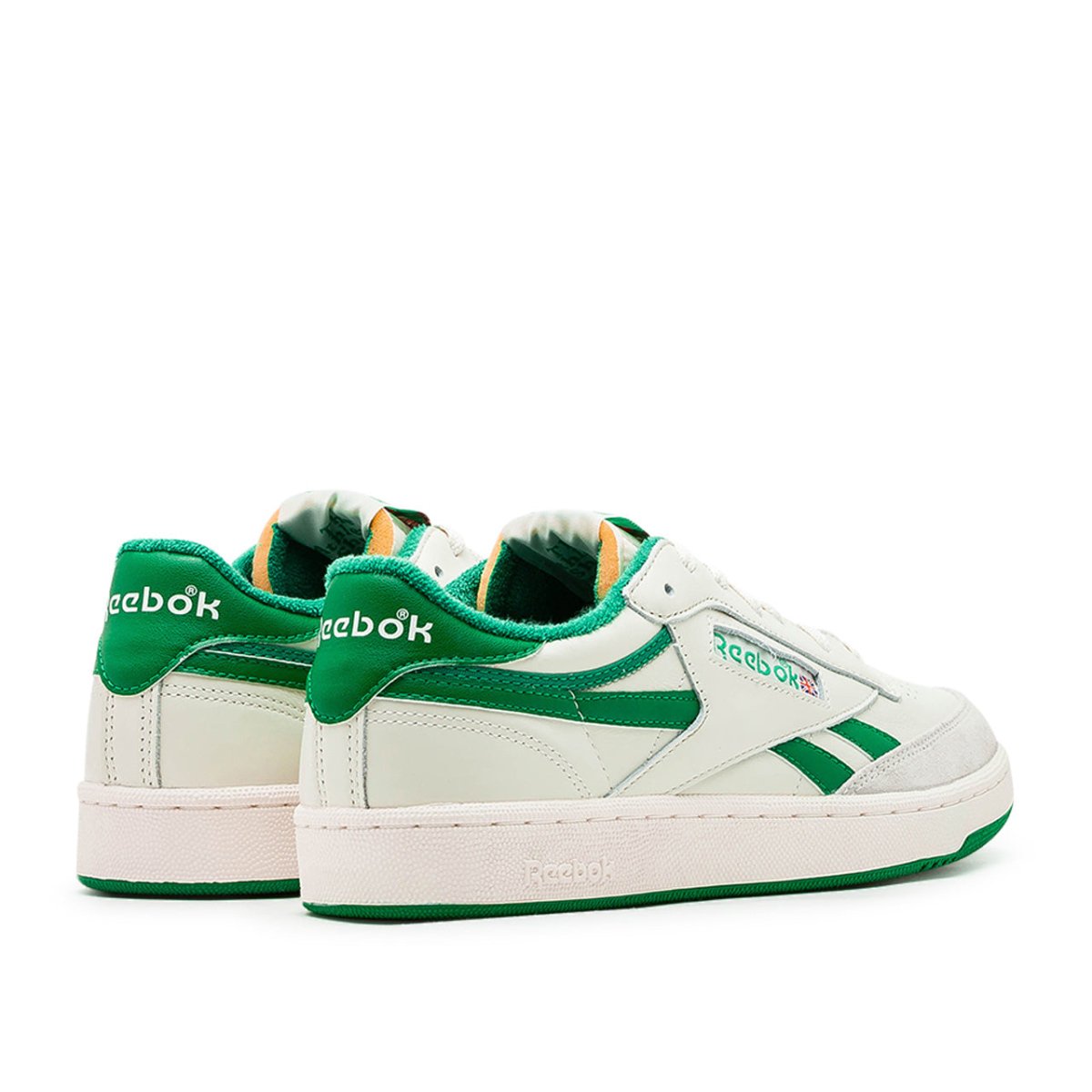 Klassische Retro-Sneaker (Weiß / Grün)