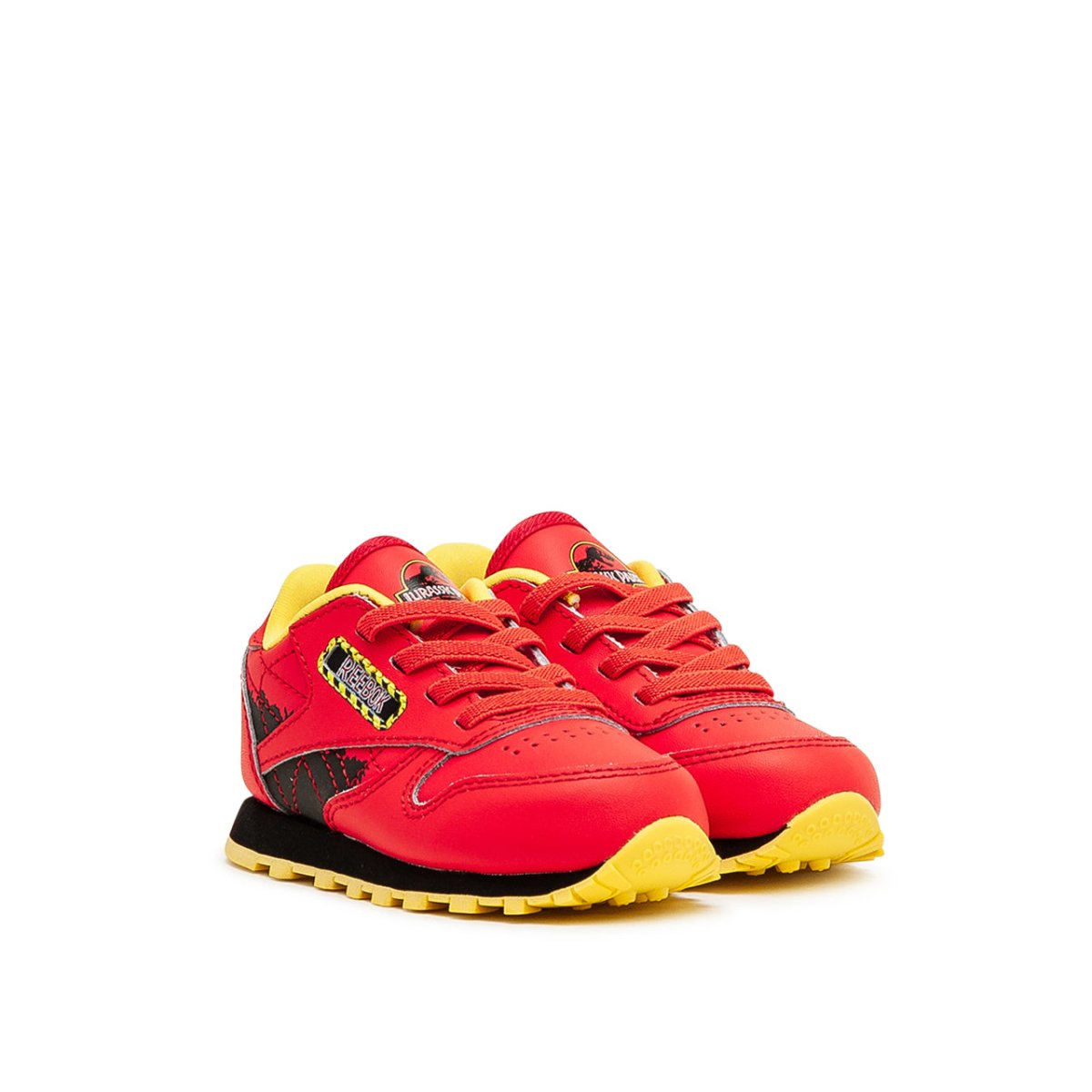 Infants x Jurassic Park CL Leather Sneakers (Rot / Gelb)