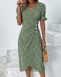 Elegantes Midikleid mit Blumenmuster
