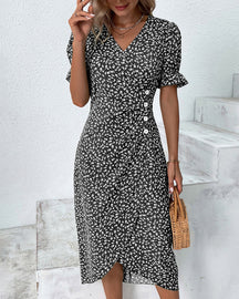 Elegantes Midikleid mit Blumenmuster