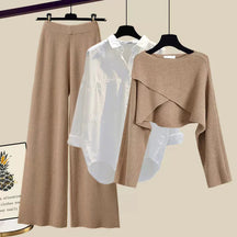 Langärmliges Dreiteiliges Set