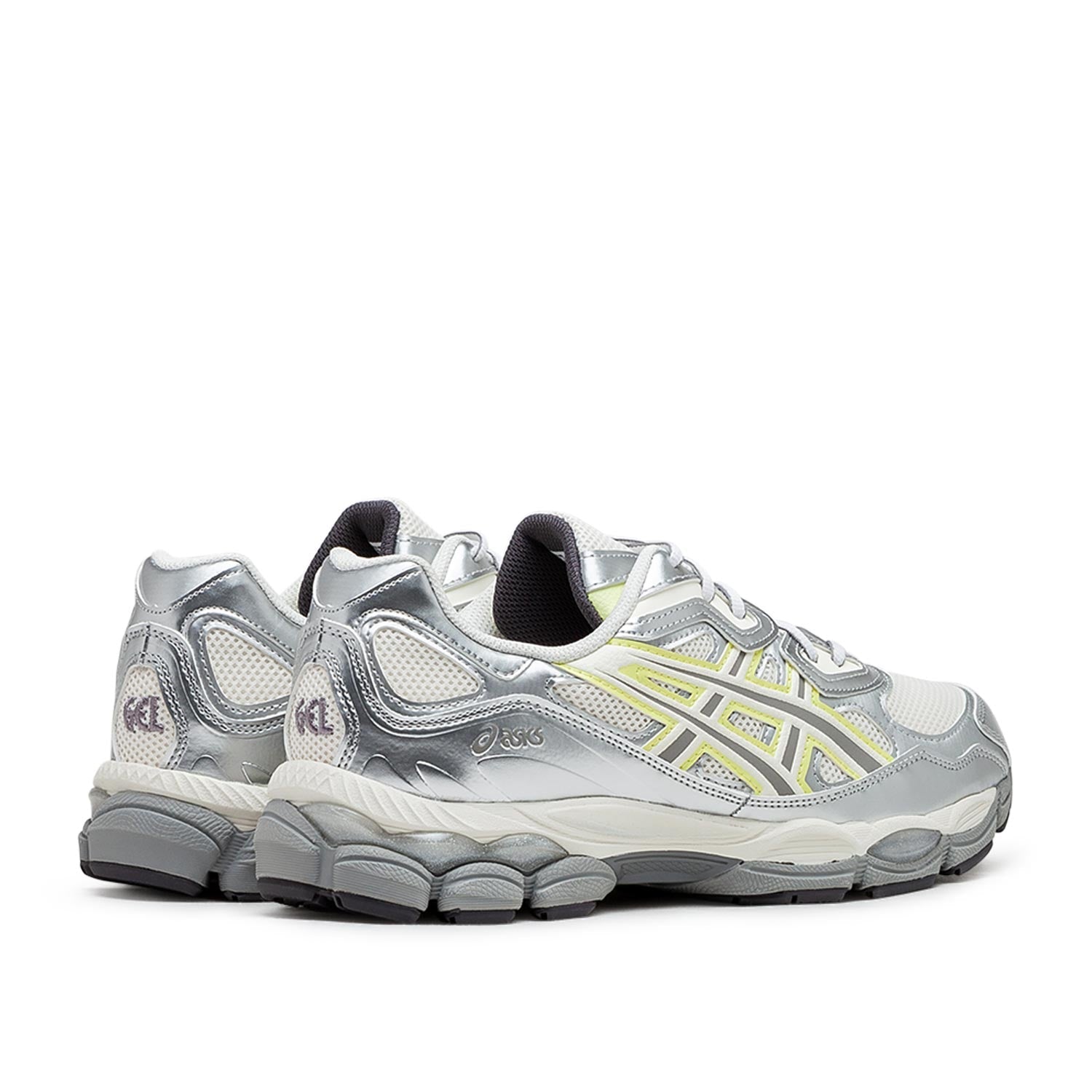 Damen Gel-NYC Sneakers (Silber / Neongrün)