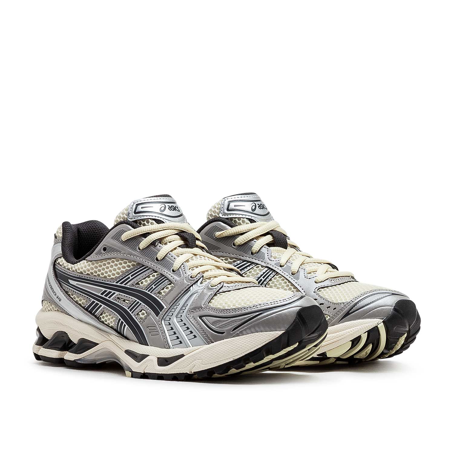 Gel Kayano 14 Laufschuhe (Silber / Beige / Schwarz)