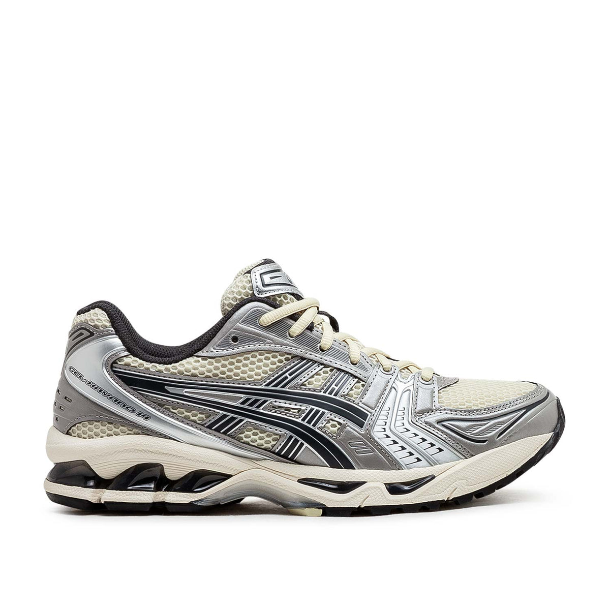 Gel Kayano 14 Laufschuhe (Silber / Beige / Schwarz)