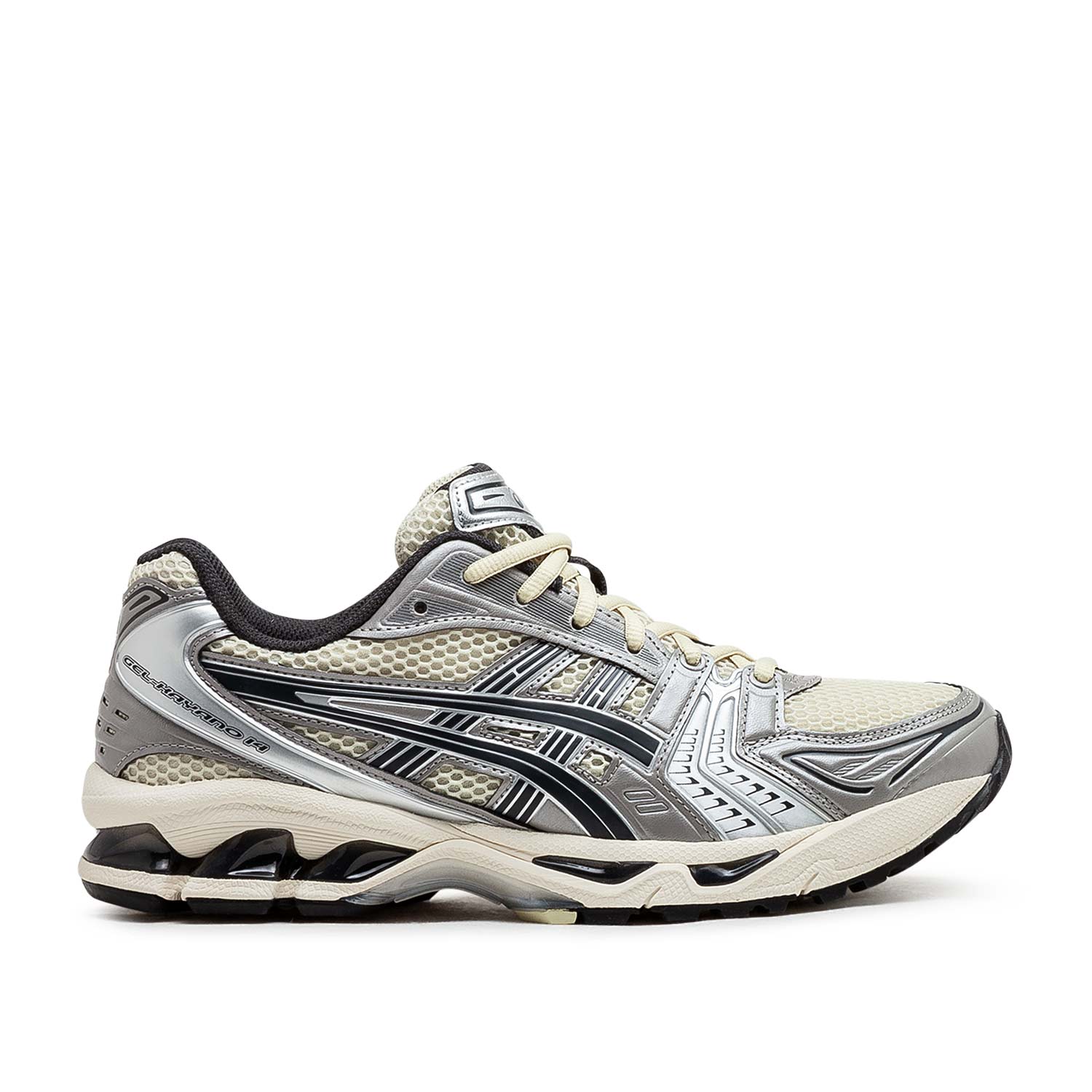 Gel Kayano 14 Laufschuhe (Silber / Beige / Schwarz)