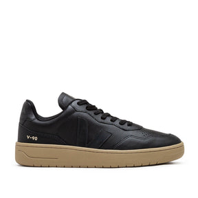 V-90 O.T. Leder-Sneakers (Schwarz)