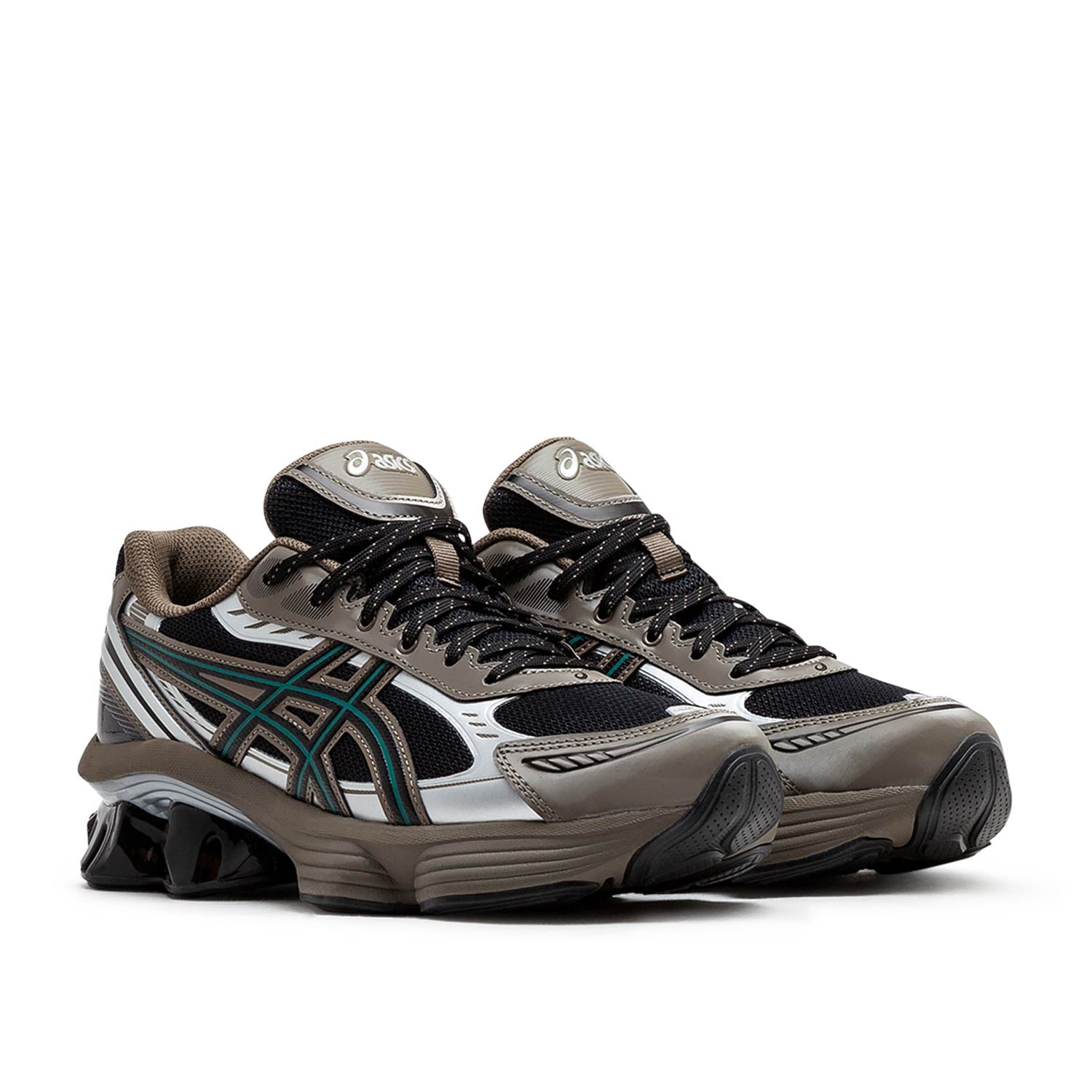 Gel Kinetic Fluent Sneakers (Braun / Silber / Grün)