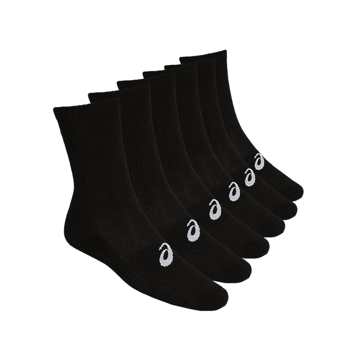 Sportstyle 6er-Pack Crew Socken (Schwarz)