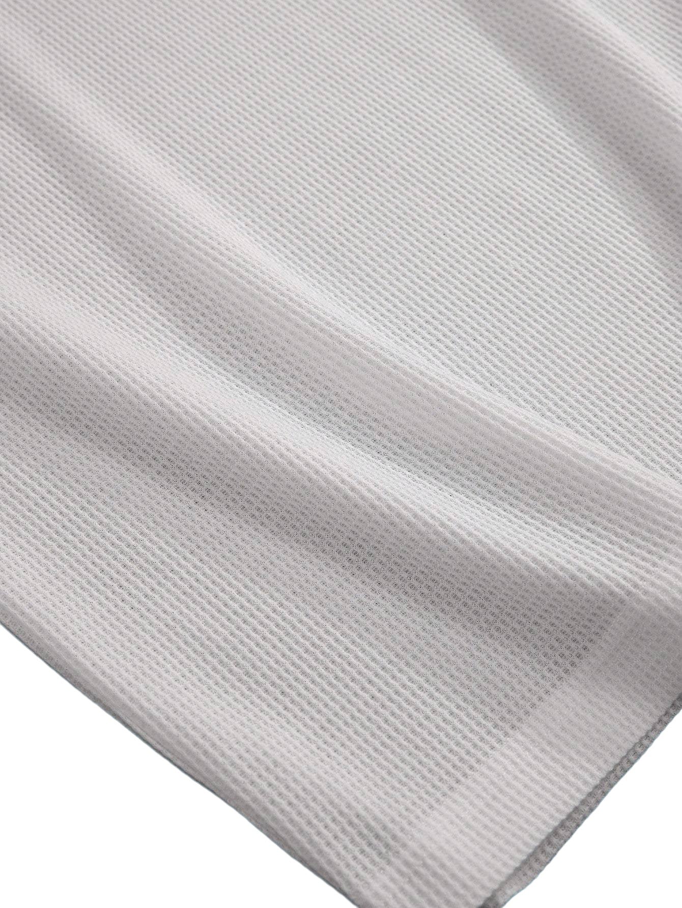 Weißes Oversized T-Shirt mit Rippenstruktur