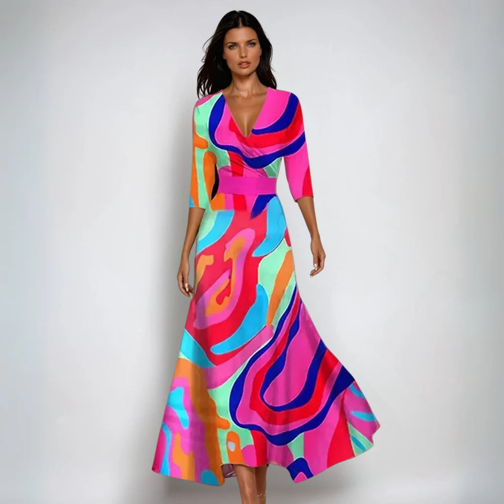 Elegantes Blumenkleid