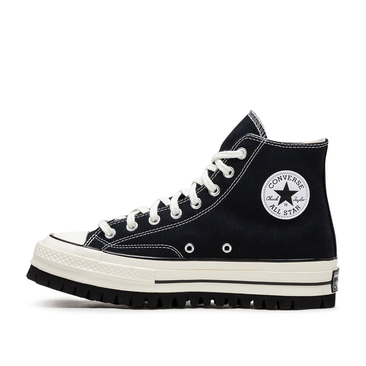 Klassische hohe Trekking-Sneaker (Schwarz)