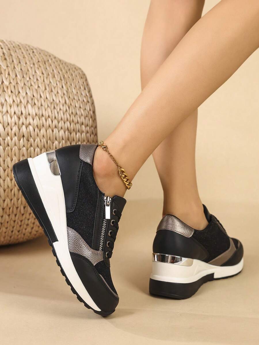 Aurelle Zip Sneakers