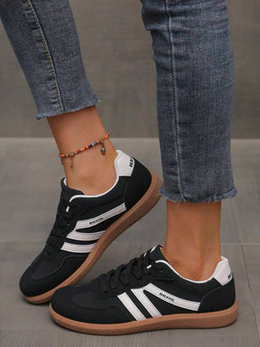 Camden Court Schwarze Gummi-Sneakers