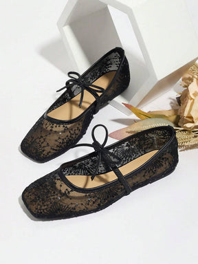 Elowen Lace Mary Jane Ballerinas