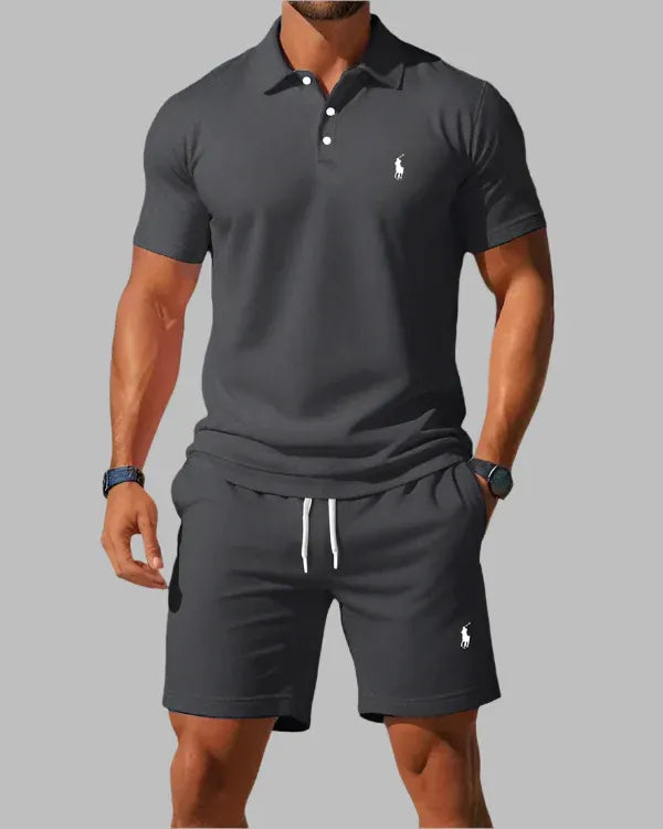 RL™ Herren-Poloshirt und Shorts Trainingsanzug