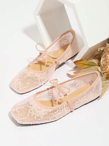Elowen Lace Mary Jane Ballerinas