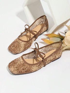 Elowen Lace Mary Jane Ballerinas
