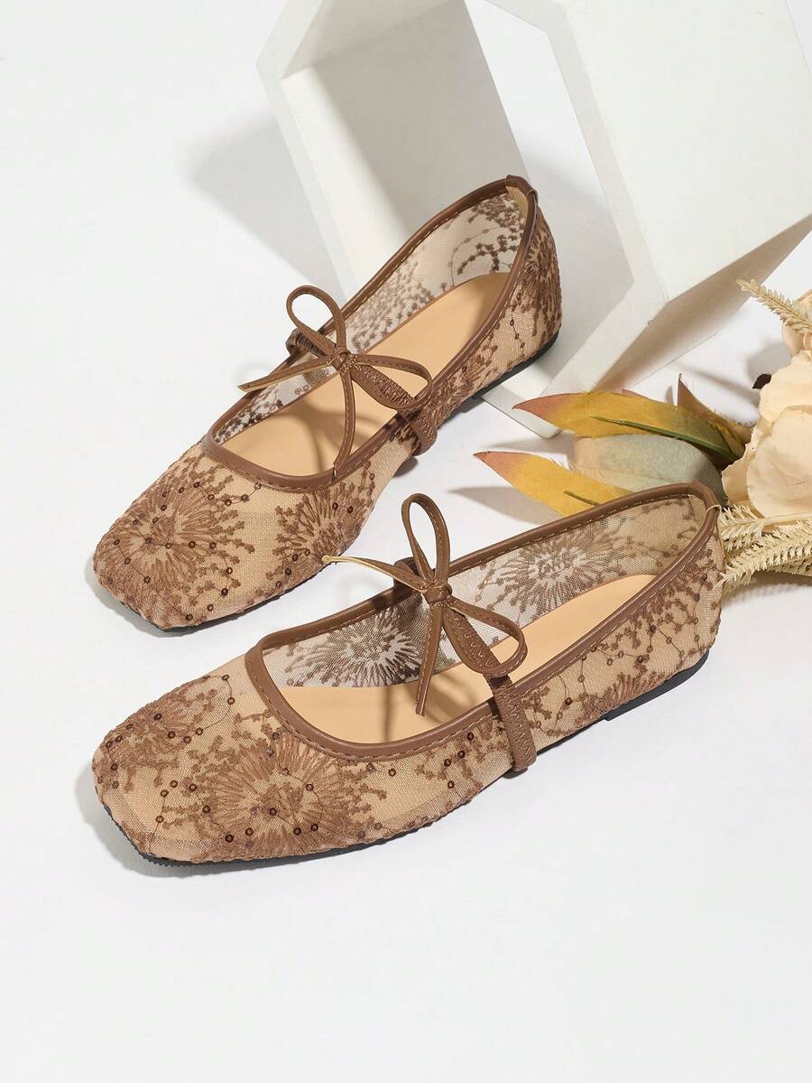 Elowen Lace Mary Jane Ballerinas