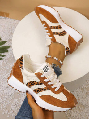 CloudLane Stripe Casual | Leopard Braun/Gebrochenes Weiß