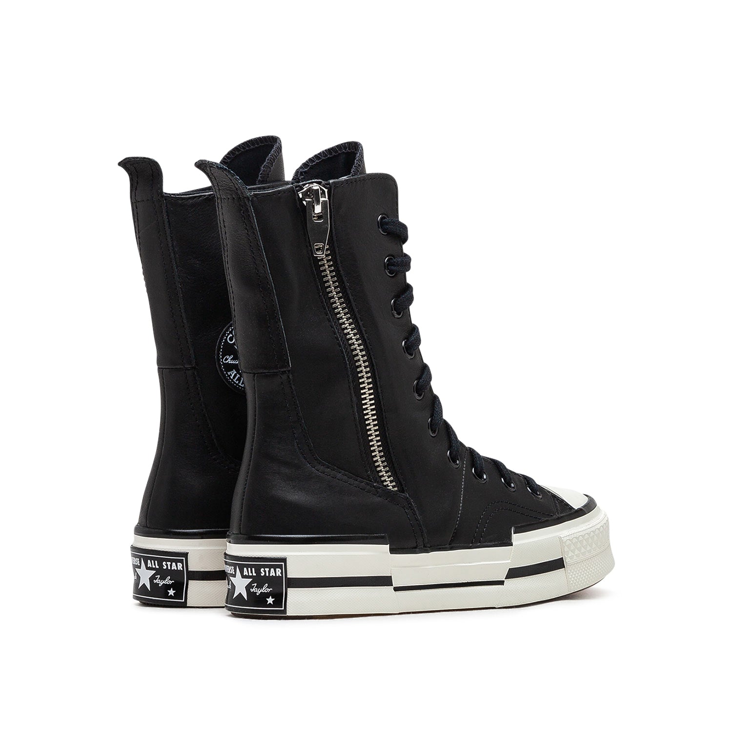 Classic High-Top Sneakers (Black / White)