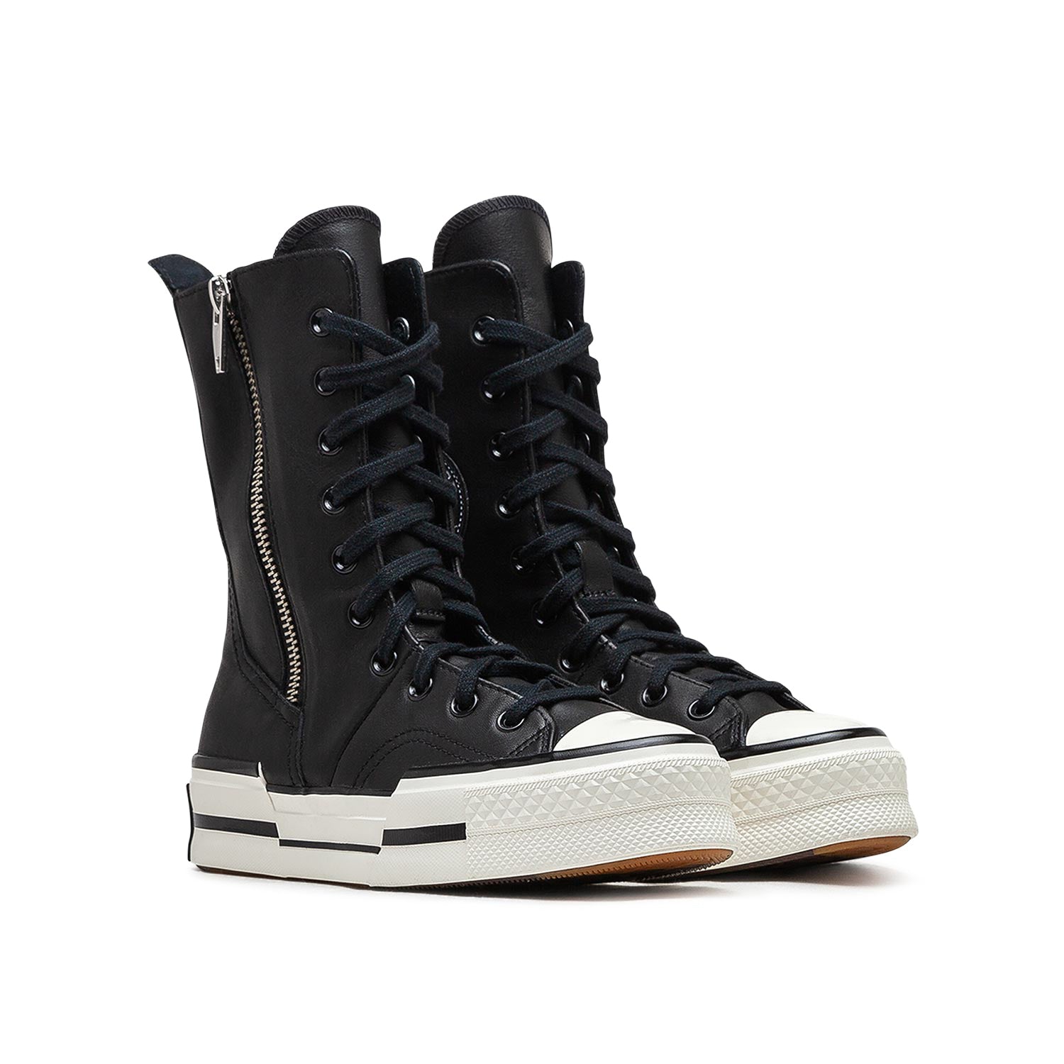 Classic High-Top Sneakers (Black / White)