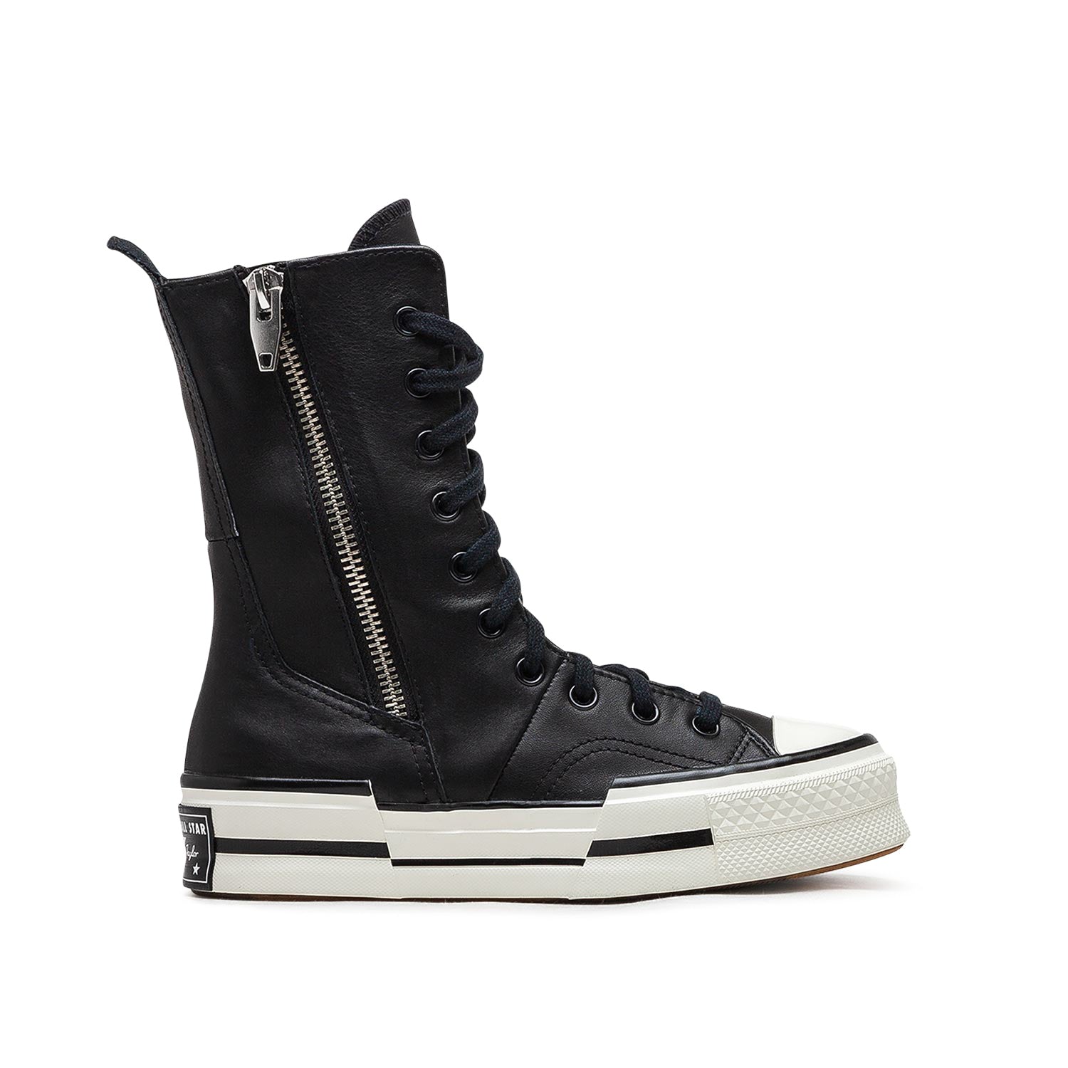 Classic High-Top Sneakers (Black / White)