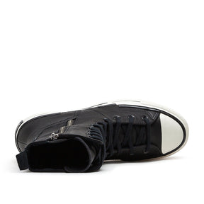 Classic High-Top Sneakers (Black / White)