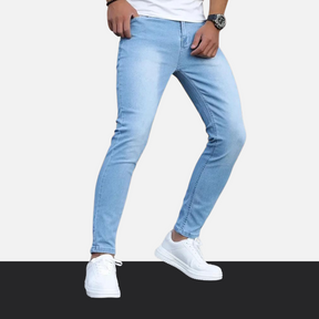 Blaue leichte Stretch-Jeans
