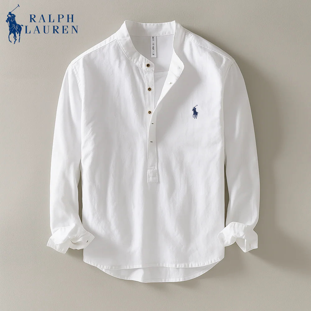 RL™ | Leinen-Mandarin-Hemd im Coastal Style