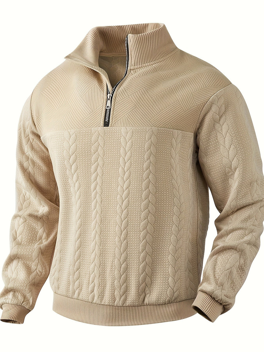 Vintage Herren-Strickjacke mit Reißverschluss