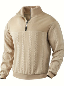 Vintage Herren-Strickjacke mit Reißverschluss