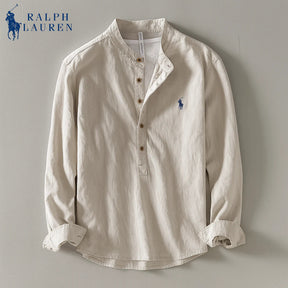 RL™ | Leinen-Mandarin-Hemd im Coastal Style