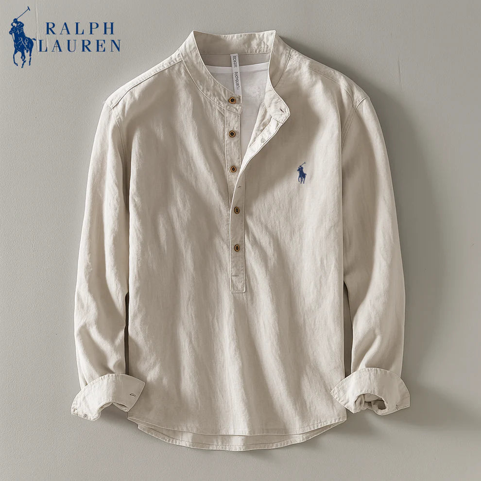 RL™ | Leinen-Mandarin-Hemd im Coastal Style