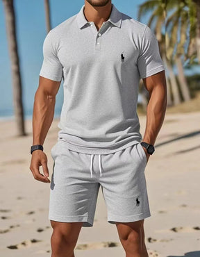 RL™ Herren-Poloshirt und Shorts Trainingsanzug