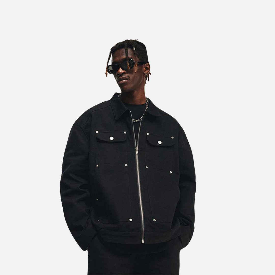 SCHWARZE JACKE - SCHWARZ