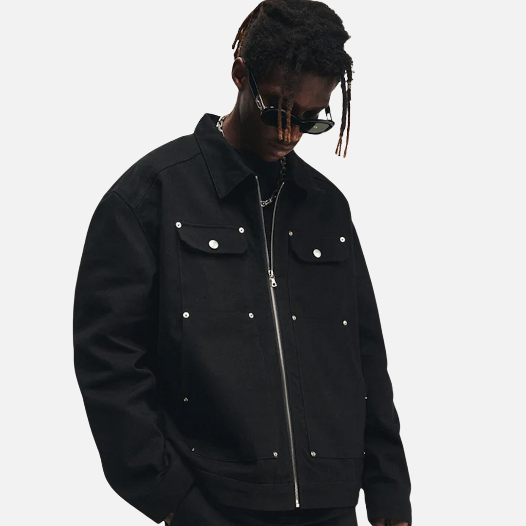 SCHWARZE JACKE - SCHWARZ