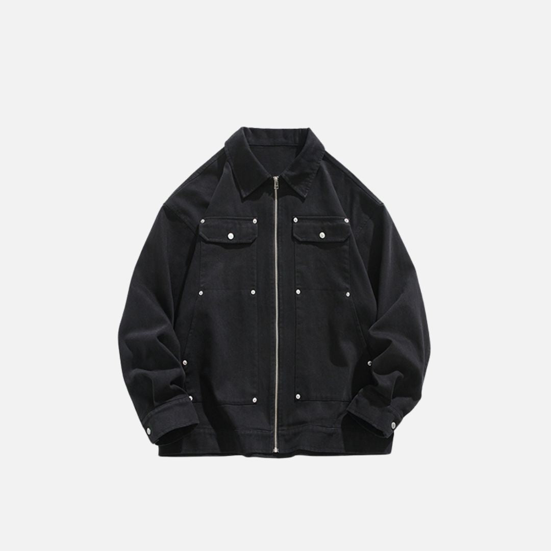 SCHWARZE JACKE - SCHWARZ