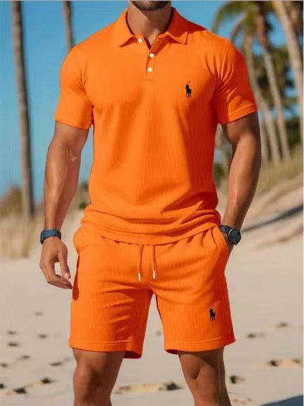 RL™ Herren-Poloshirt und Shorts Trainingsanzug