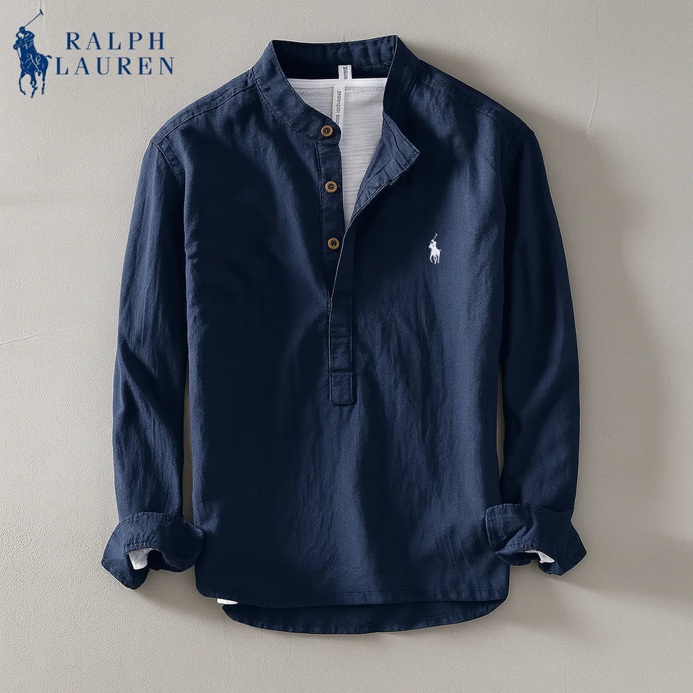 RL™ | Leinen-Mandarin-Hemd im Coastal Style
